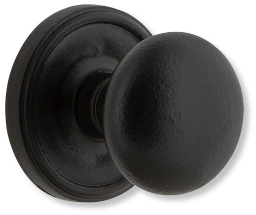 round backplate with round knob