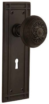 foursquare door hardware in oil rubbed bronze