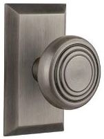 concentric knob with antique pewter finish