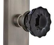 black chalet doorknob