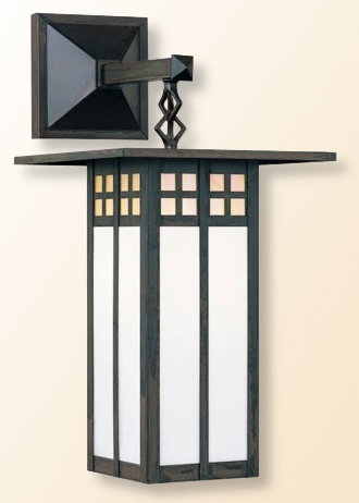 Los Robles tall lantern sconce