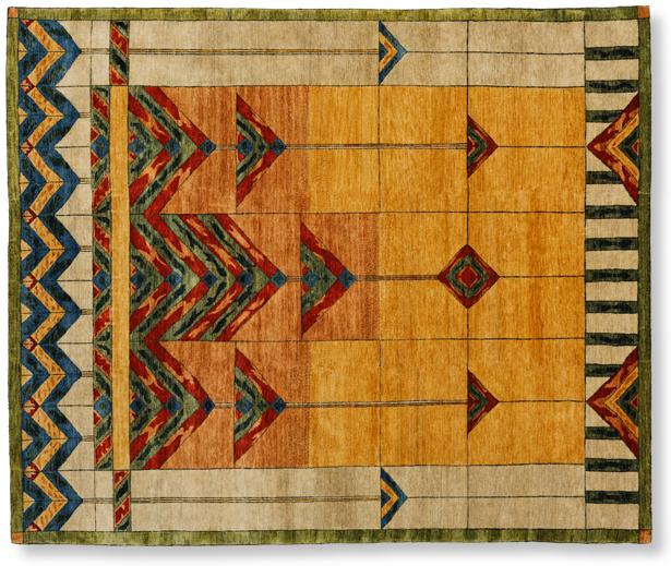 Healdsburg prairie style wool rug