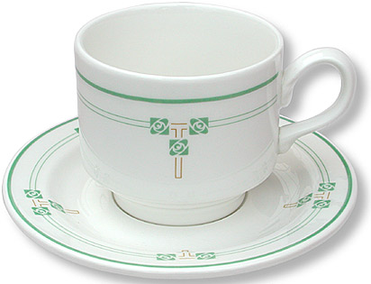 arts and crafts cup and saucer