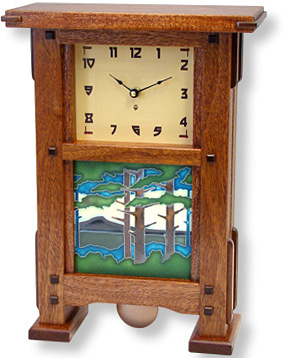 Westmoreland - Pine Grove arts and crafts mantel clock