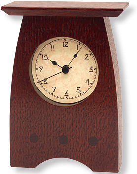 Valley clock in oak