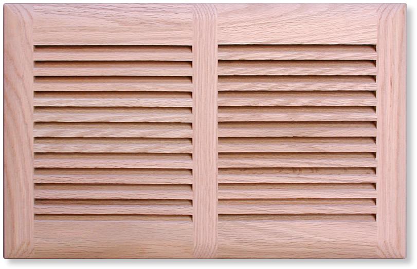 Wood louvered cold air return