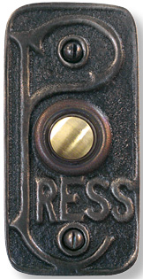 Hard Pressed mission craftsman doorbell button