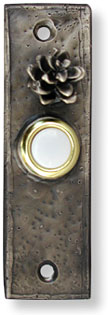 Narrow open cone doorbell button