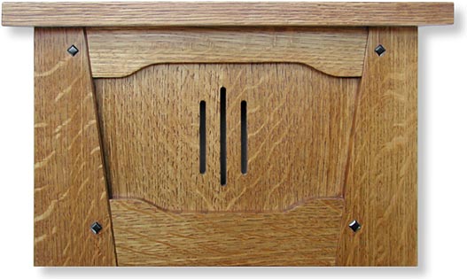 Upper Terrace style mission oak craftsman doorbell
