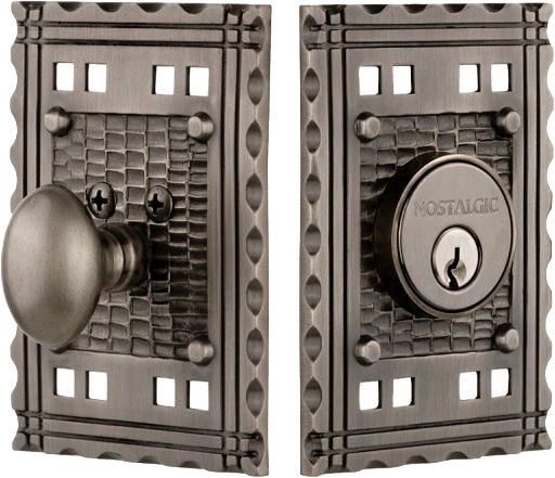 pacific style deadbolt in antique pewter