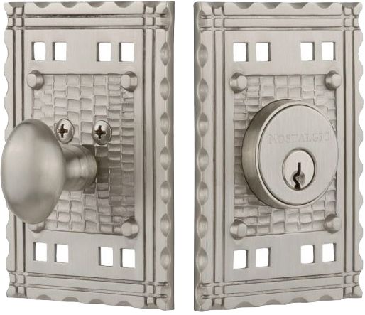 pacific style deadbolt in brushed nickel