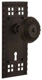 pacific doorknob with excelsior knob in oil rubbed bronze