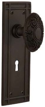 foursquare door hardware in oil rubbed bronze