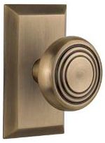 concentric knob with antique brass