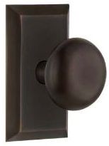classic smooth knob in highlighted bronze