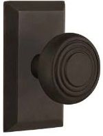 concentric knob with oil rubbed bronze finish