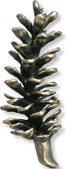 high country cast bronze pinecone doorknocker