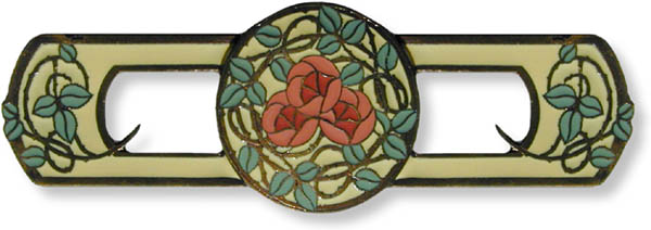 rose garden pull , yellow with coral blossoms