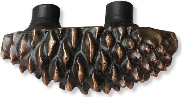 Closed cone handle cast bronze