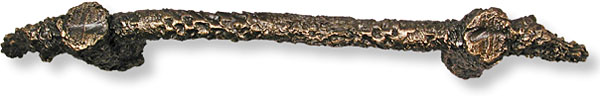 Branch and bough handle in cast bronze