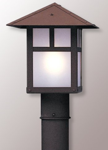 9 inch hideaway post mount light
