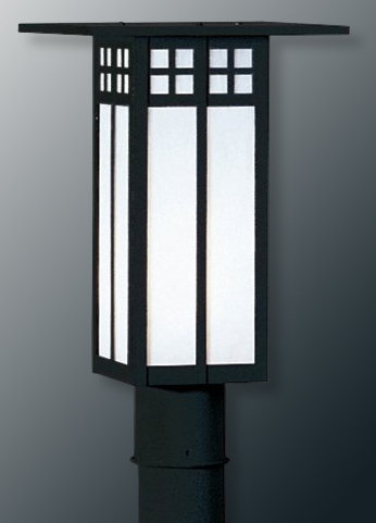 Los Robles tall post mount light
