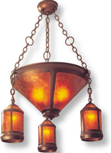 Beacon Hill triple lantern chandelier