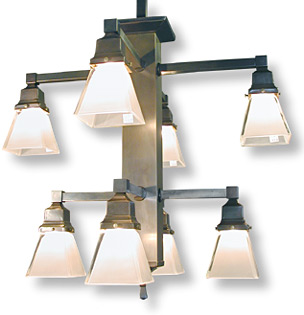 Davenport brass mission chandelier