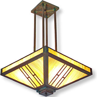 Parsimony suspended ceiling light