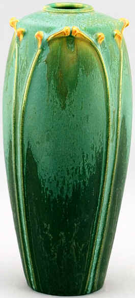 arch vase in northern lights green