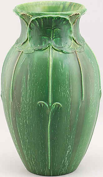 land of the lotus eaters arts and crafts vase in cucumber