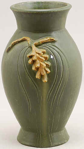 Regal Pinecone vase sage colorway