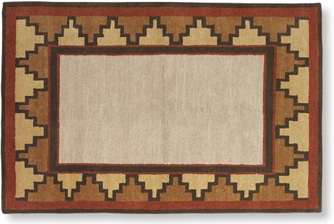 Old West earth rustic southwest rug