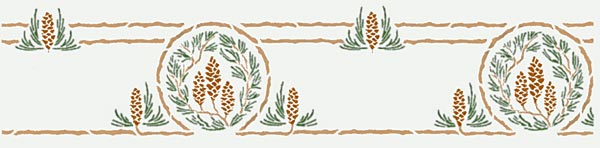 White pine stencil