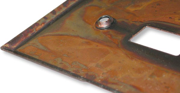back view copper switch plate