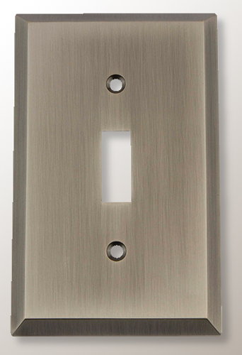single toggle beveled style in antique pewter