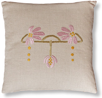 Coneflower craftsman motif pillow